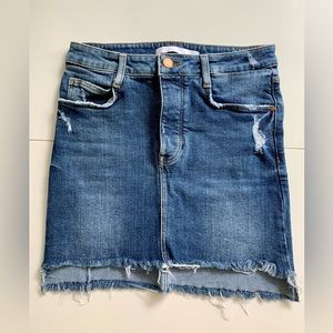 Zara denim mini skirt (size XS, 24)